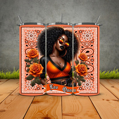 African Zodiac Queen Tumblers