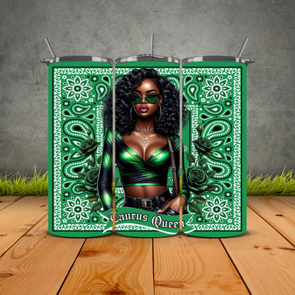 African Zodiac Queen Tumblers