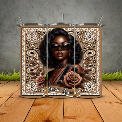 African Zodiac Queen Tumblers