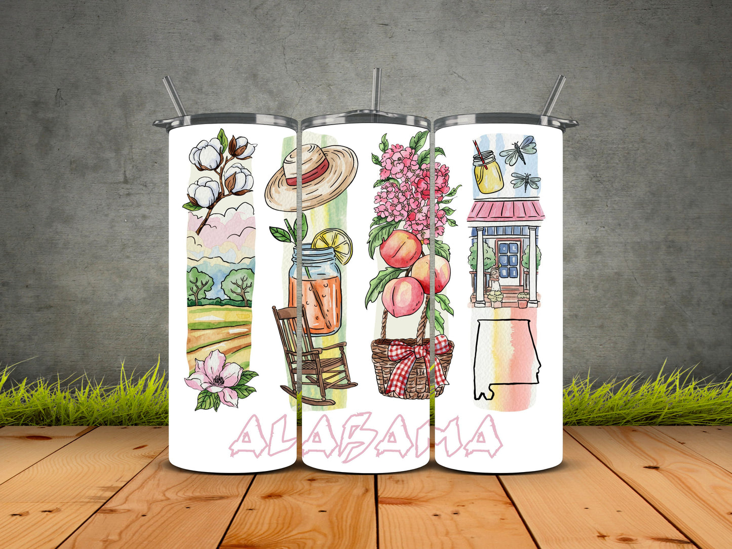 50 States Brushstroke-USA State Pride Tumblers