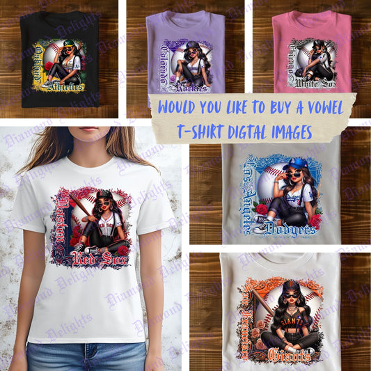 Chicana Base Ball Teams 2nd Edition T-shirt Digital Images (30 Images)