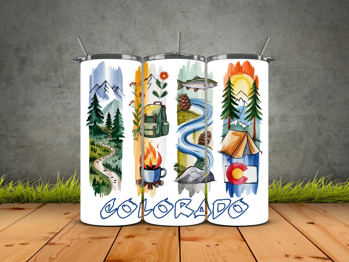 50 States Brushstroke-USA State Pride Tumblers