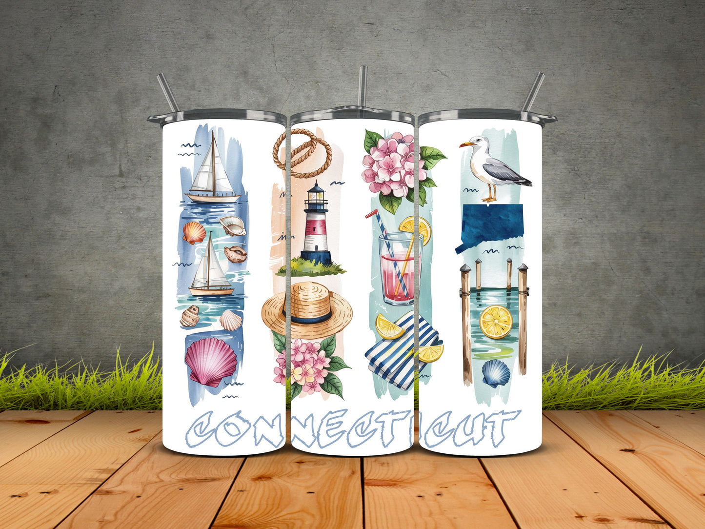 50 States Brushstroke-USA State Pride Tumblers