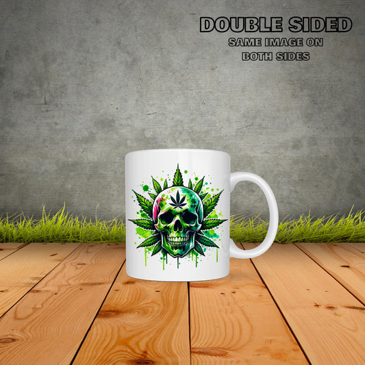Herbal Skull Coffee Mug