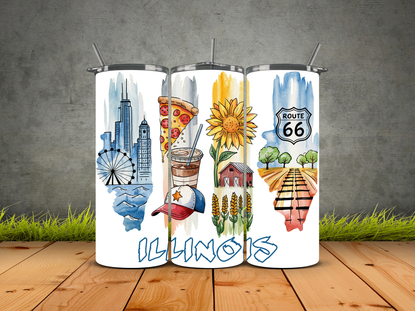 50 States Brushstroke-USA State Pride Tumblers