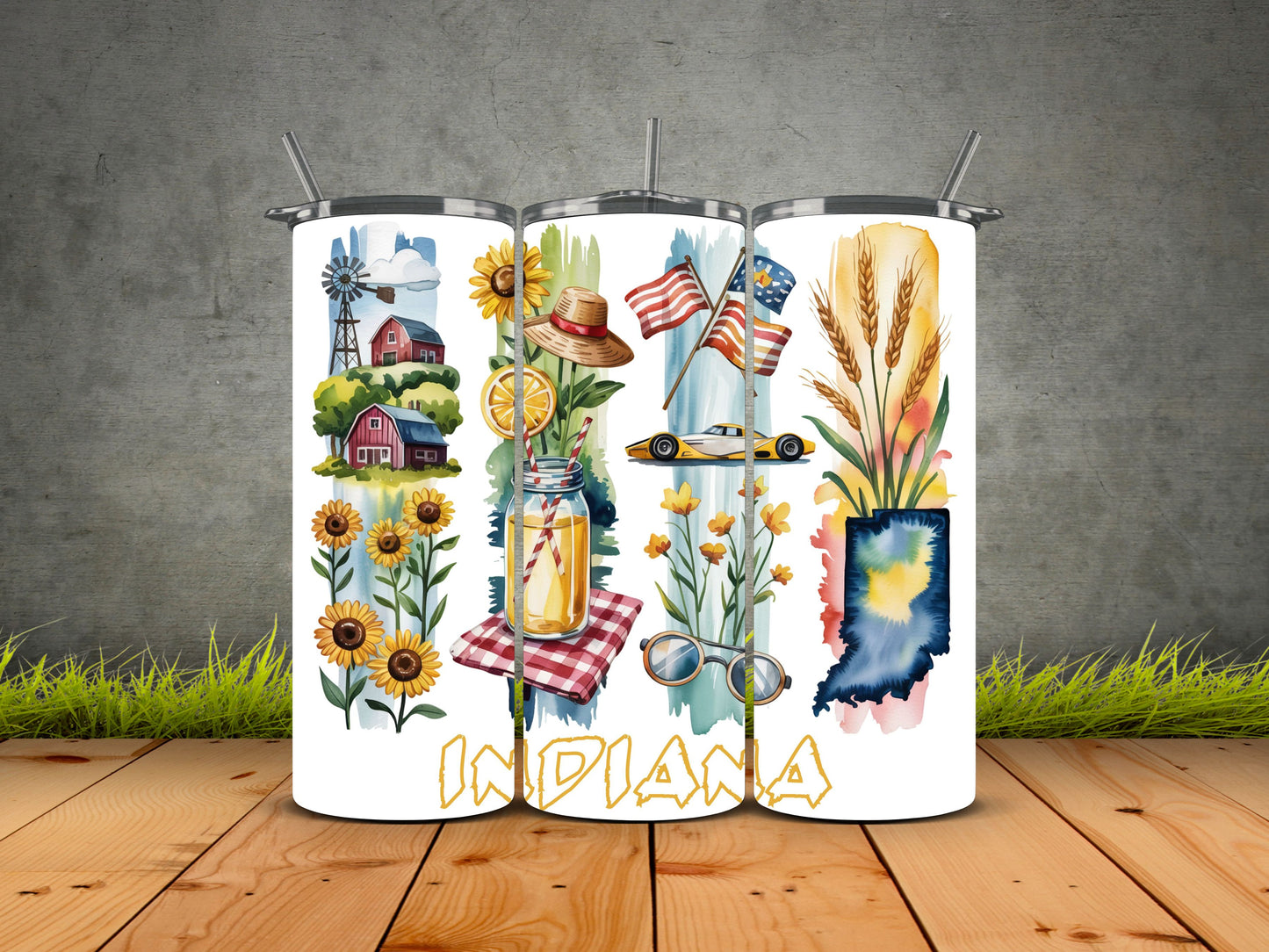 50 States Brushstroke-USA State Pride Tumblers