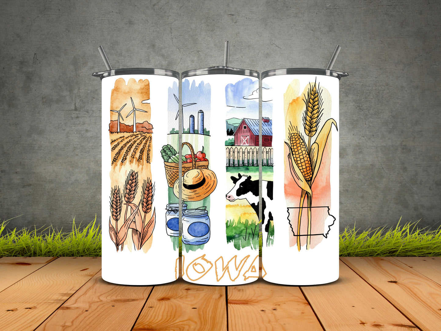 50 States Brushstroke-USA State Pride Tumblers