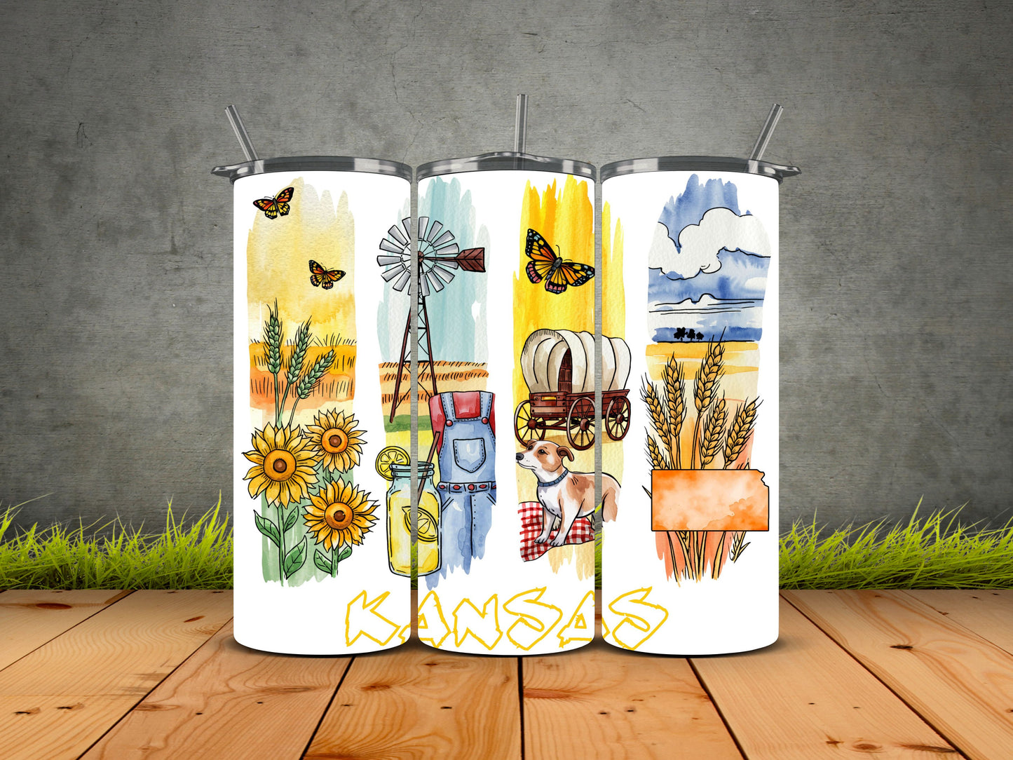 50 States Brushstroke-USA State Pride Tumblers