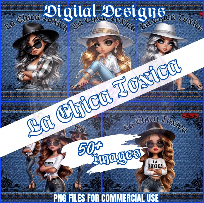 La Chica Toxica Blue Jean Digital images (50+ images)