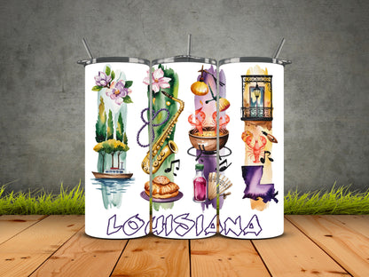 50 States Brushstroke-USA State Pride Tumblers