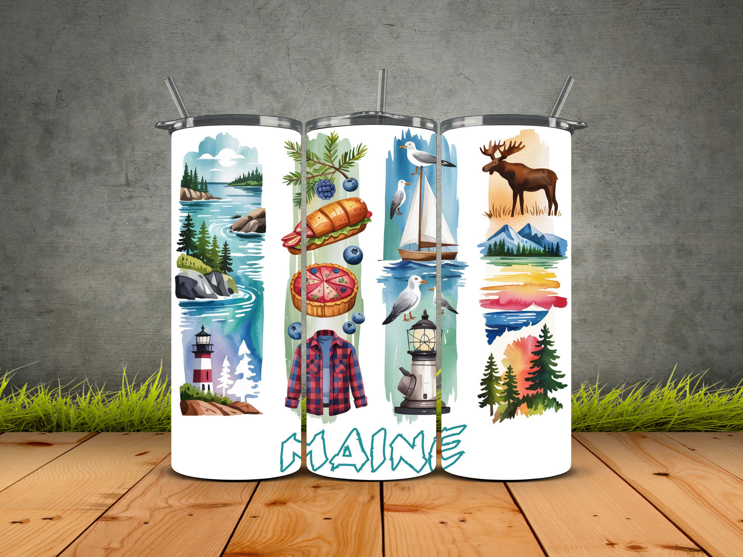 50 States Brushstroke-USA State Pride Tumblers