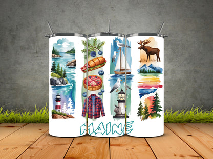 50 States Brushstroke-USA State Pride Tumblers