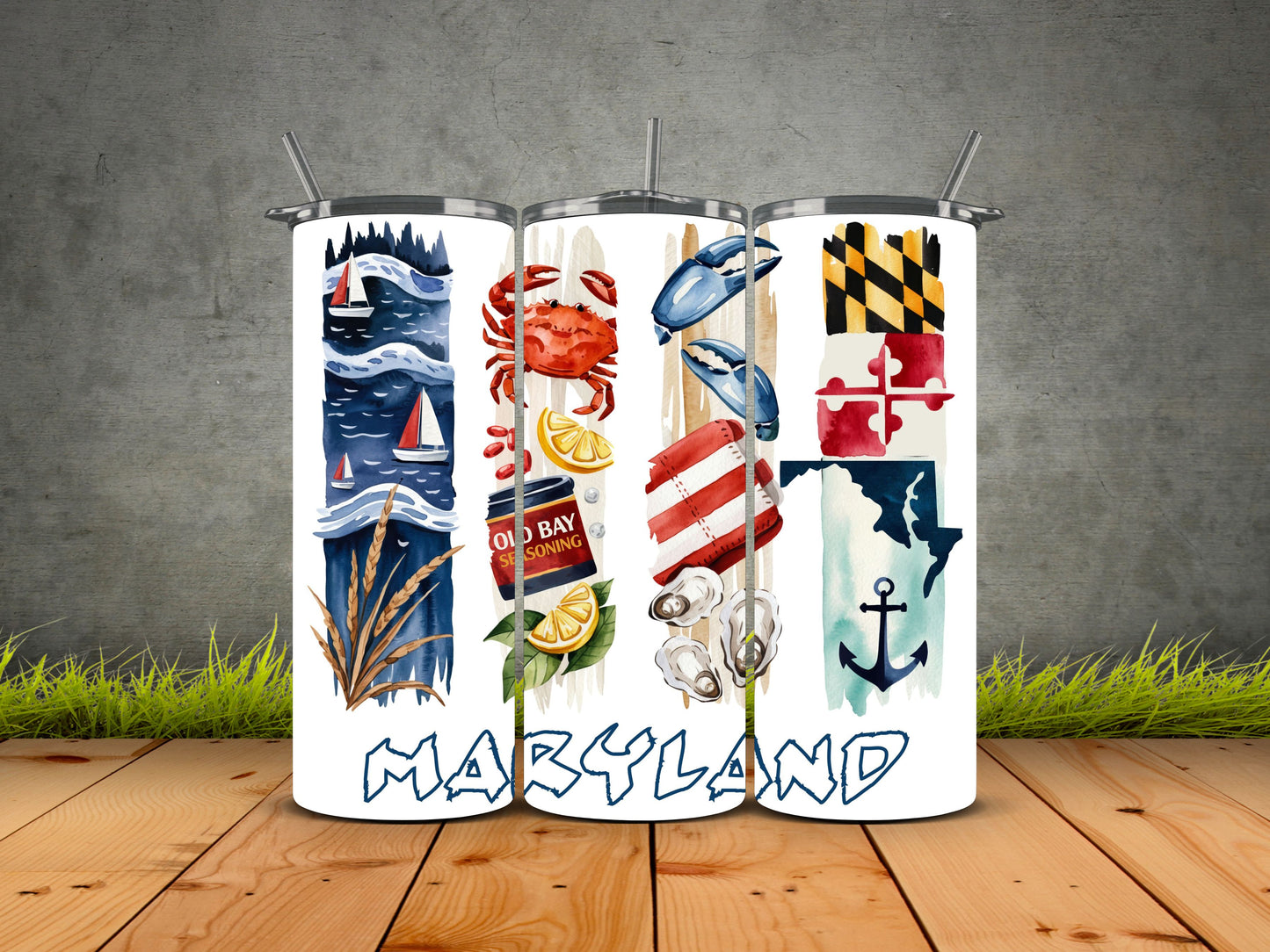 50 States Brushstroke-USA State Pride Tumblers