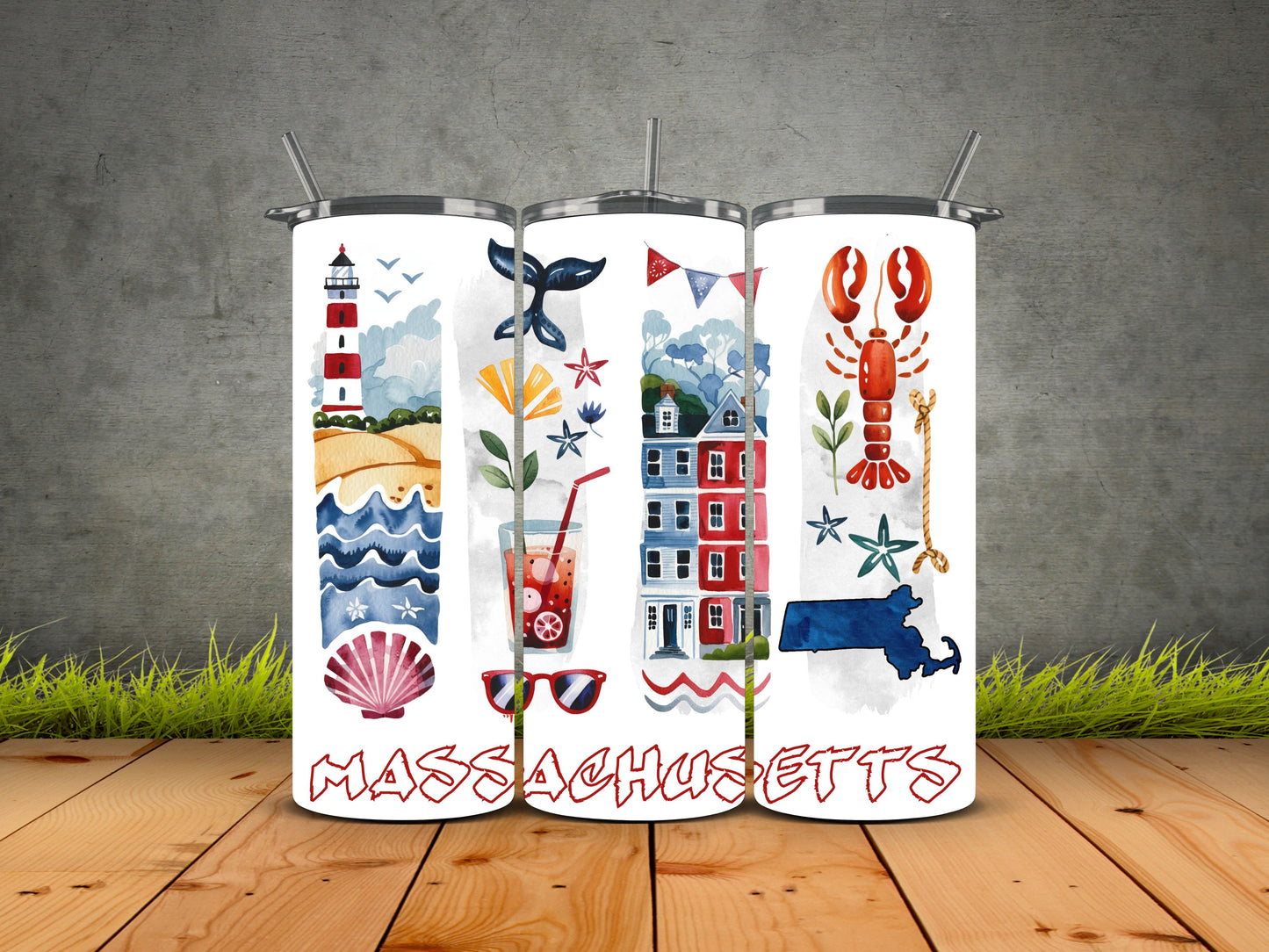 50 States Brushstroke-USA State Pride Tumblers