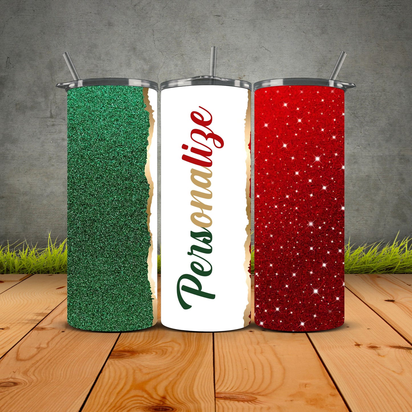 Mexican Flag Personalize Tumbler