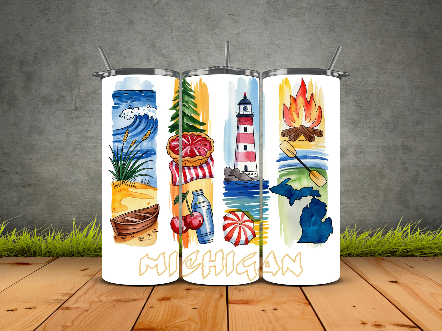 50 States Brushstroke-USA State Pride Tumblers