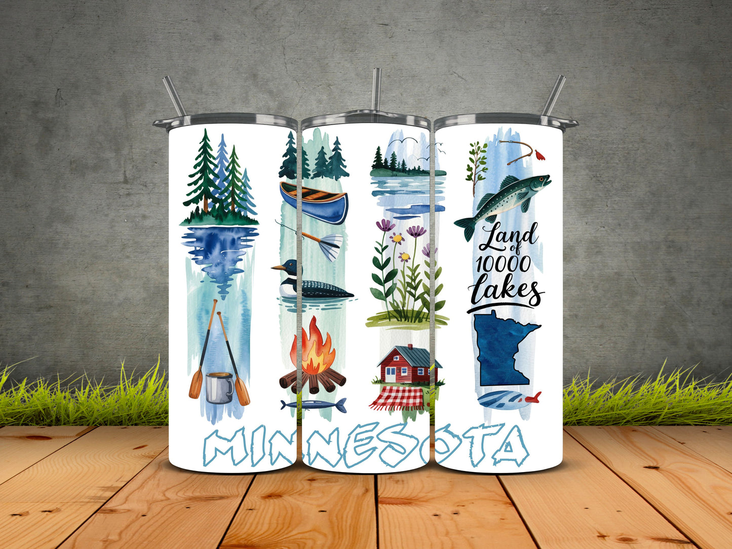 50 States Brushstroke-USA State Pride Tumblers