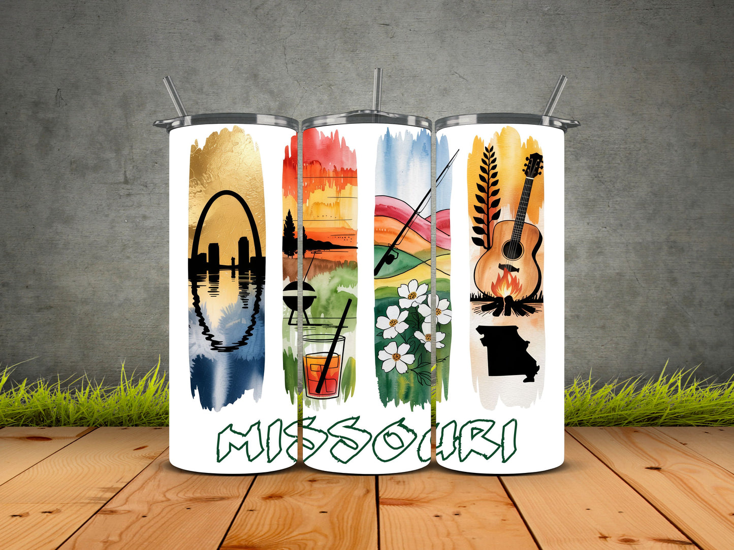 50 States Brushstroke-USA State Pride Tumblers