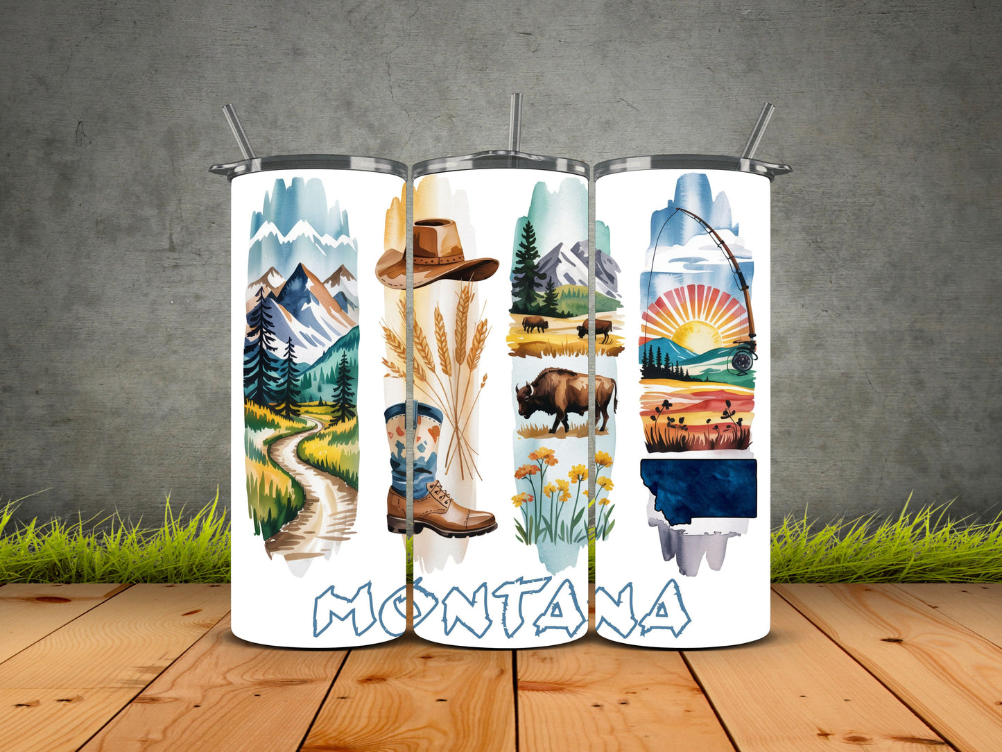 50 States Brushstroke-USA State Pride Tumblers