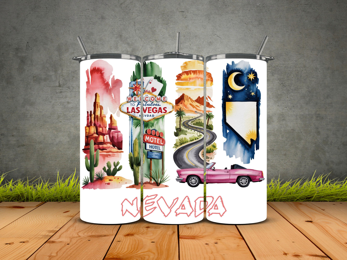 50 States Brushstroke-USA State Pride Tumblers