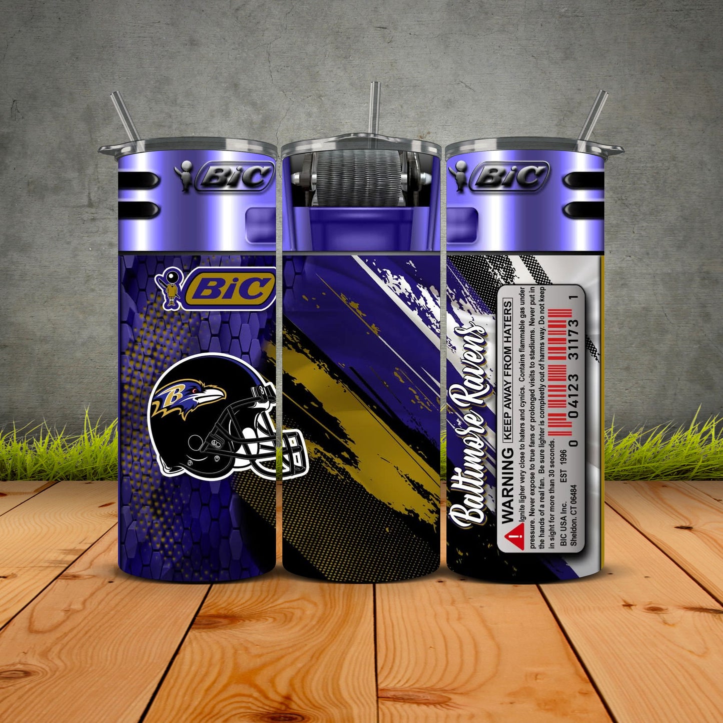 NEW Bic Lighter Football Tumblers