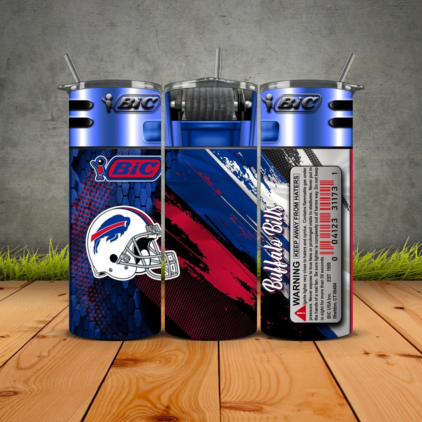 NEW Bic Lighter Football Tumblers