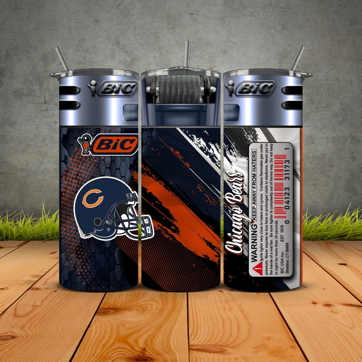 NEW Bic Lighter Football Tumblers