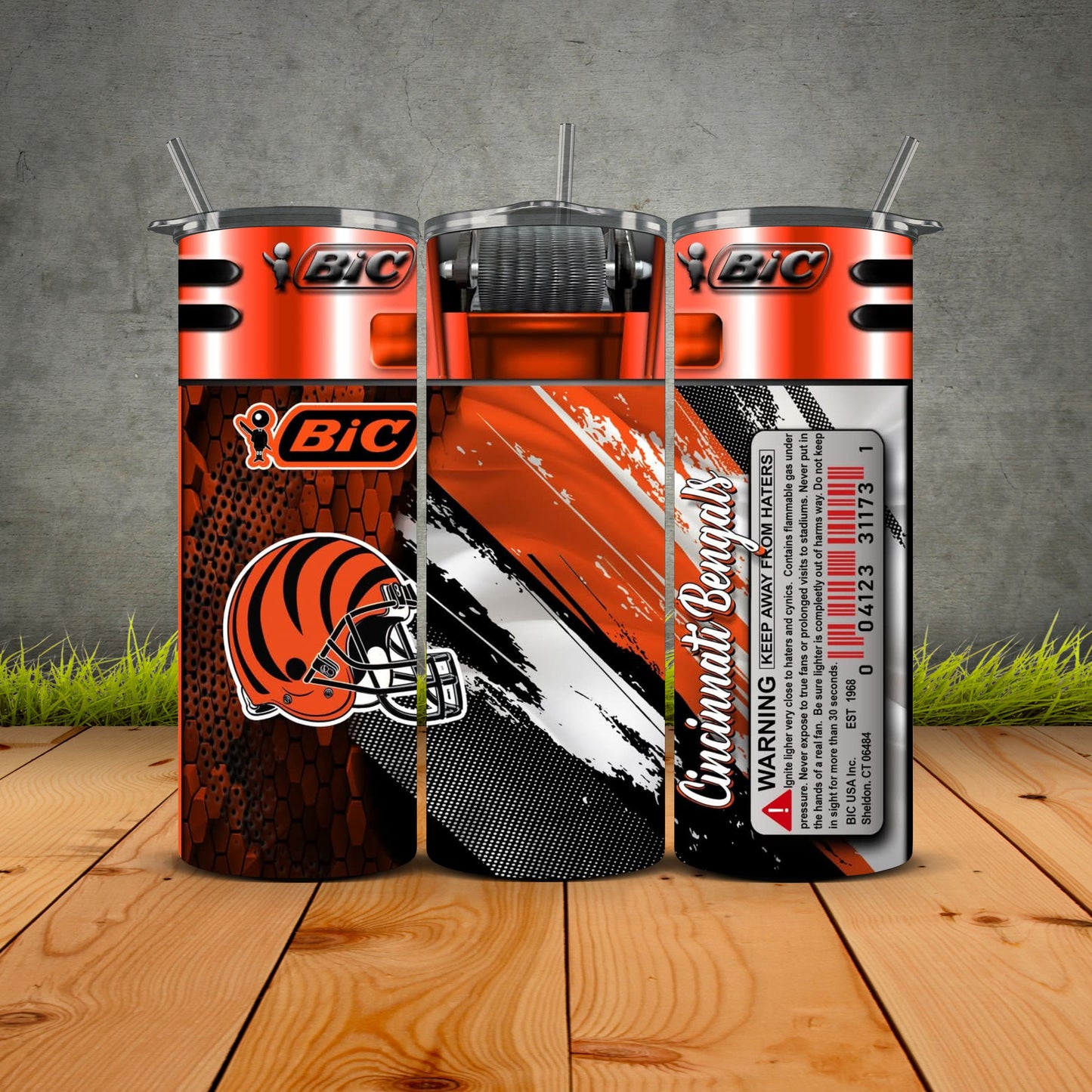 NEW Bic Lighter Football Tumblers