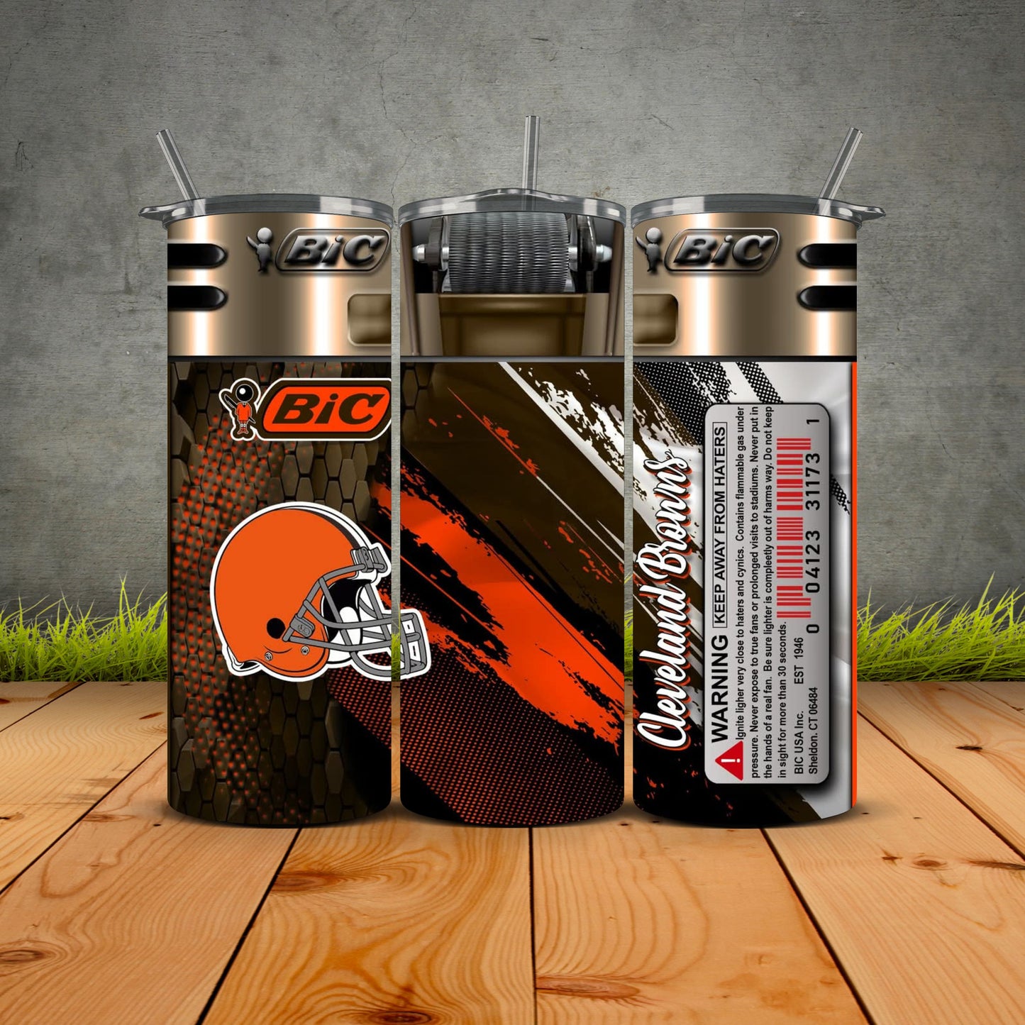 NEW Bic Lighter Football Tumblers