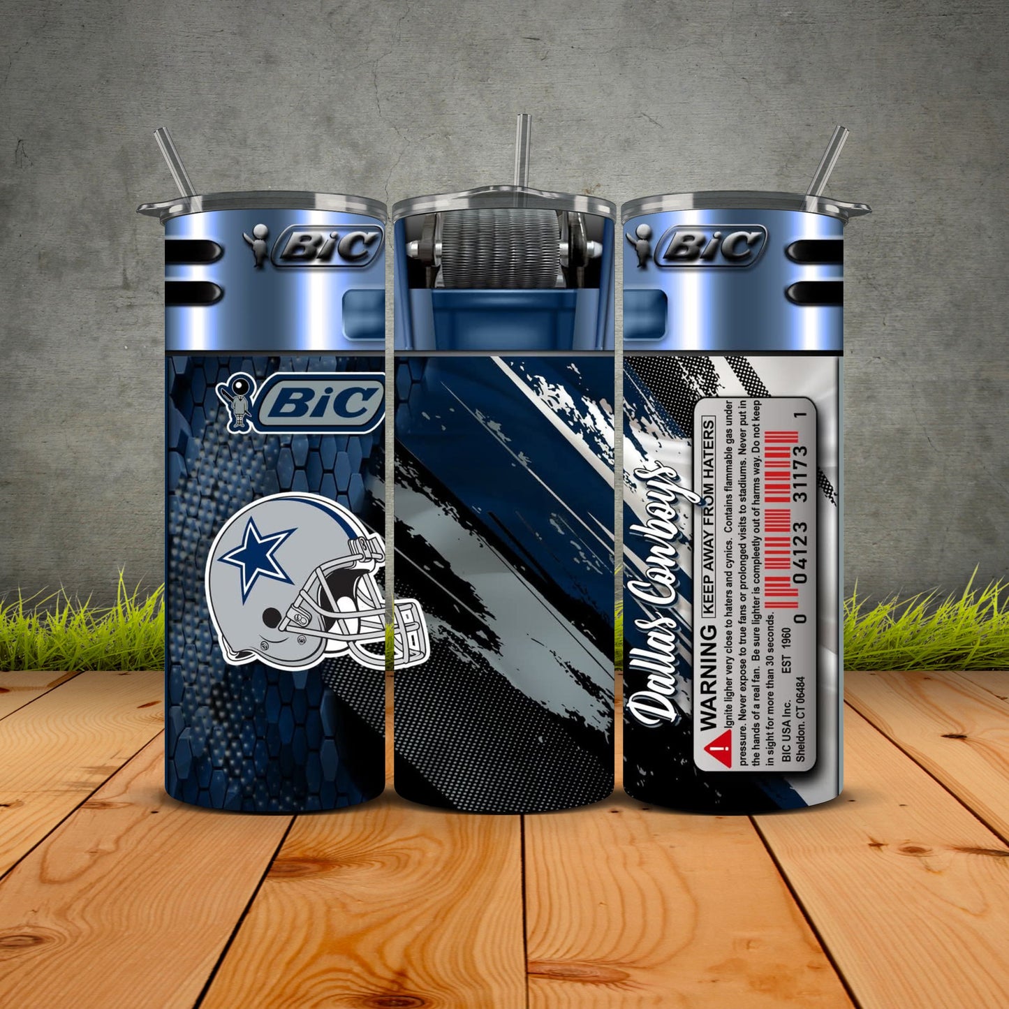NEW Bic Lighter Football Tumblers