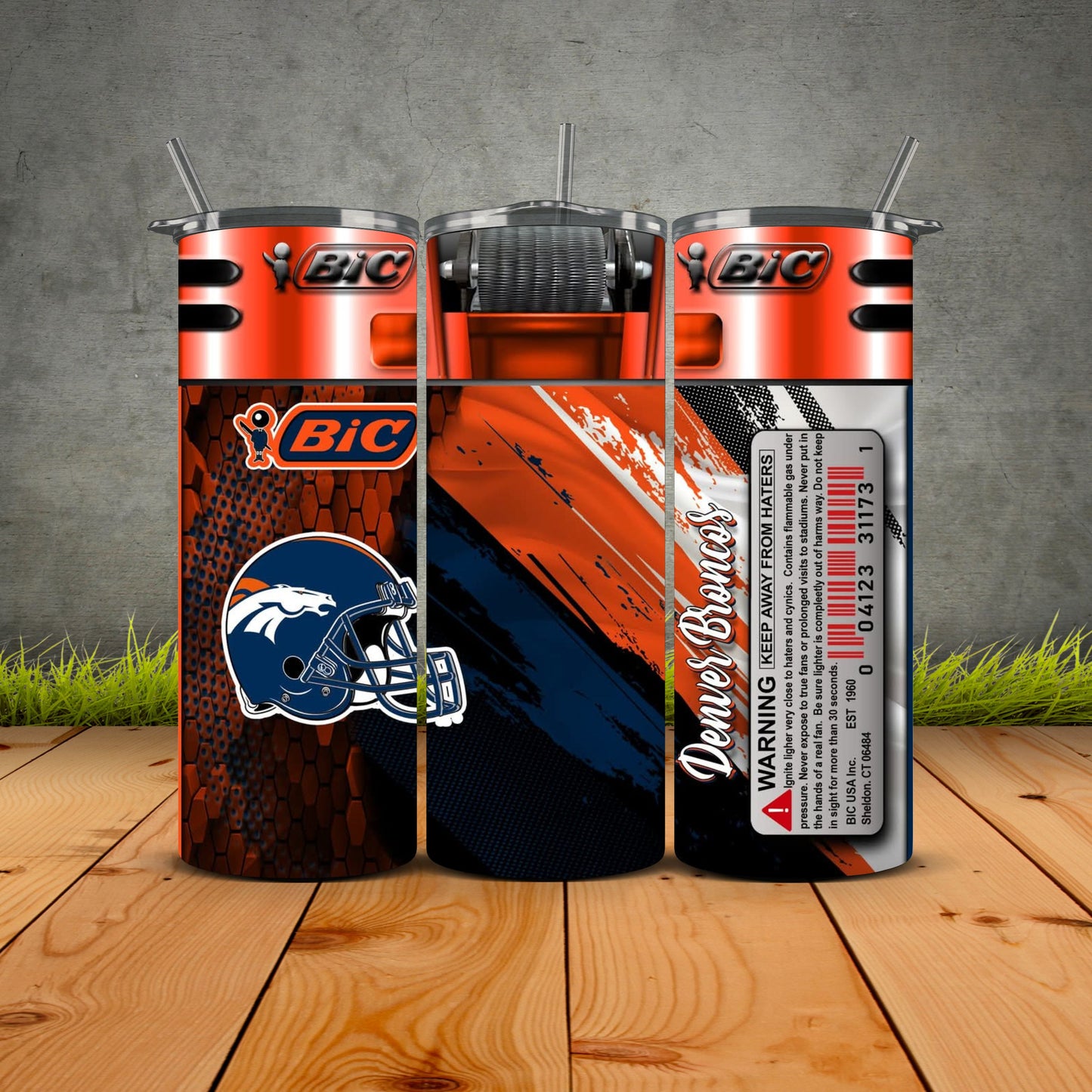 NEW Bic Lighter Football Tumblers