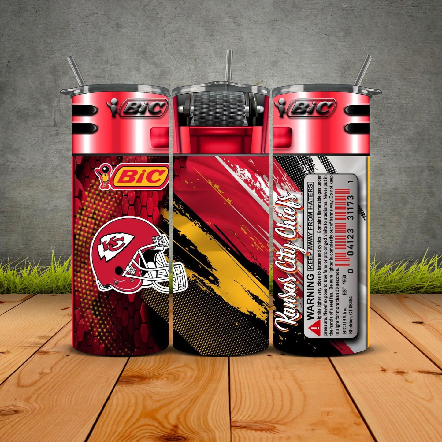 NEW Bic Lighter Football Tumblers