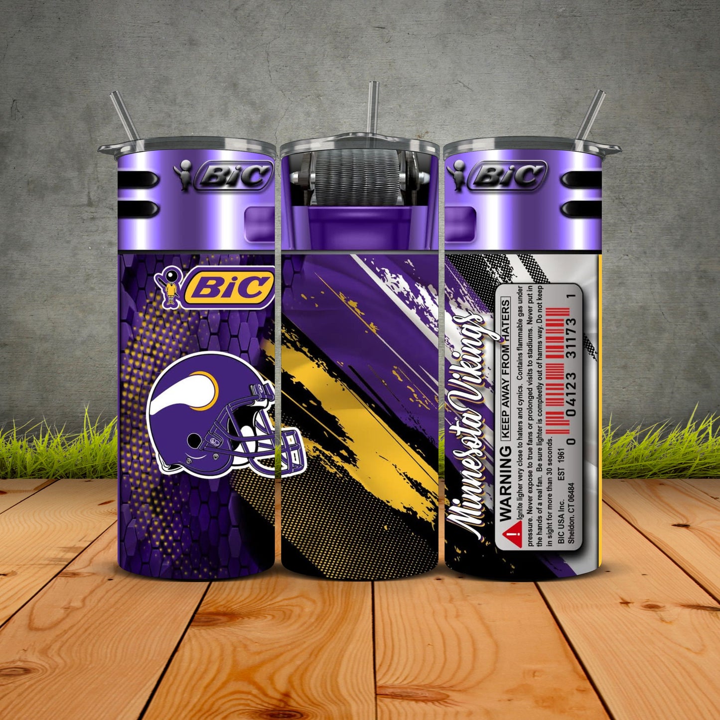 NEW Bic Lighter Football Tumblers