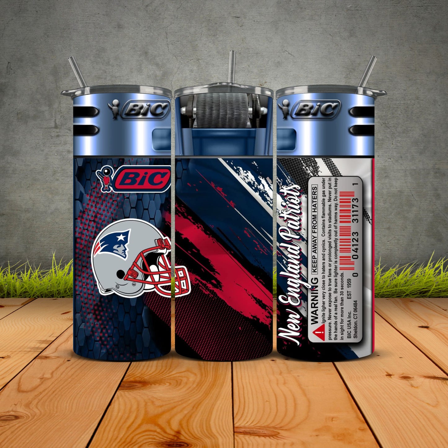 NEW Bic Lighter Football Tumblers