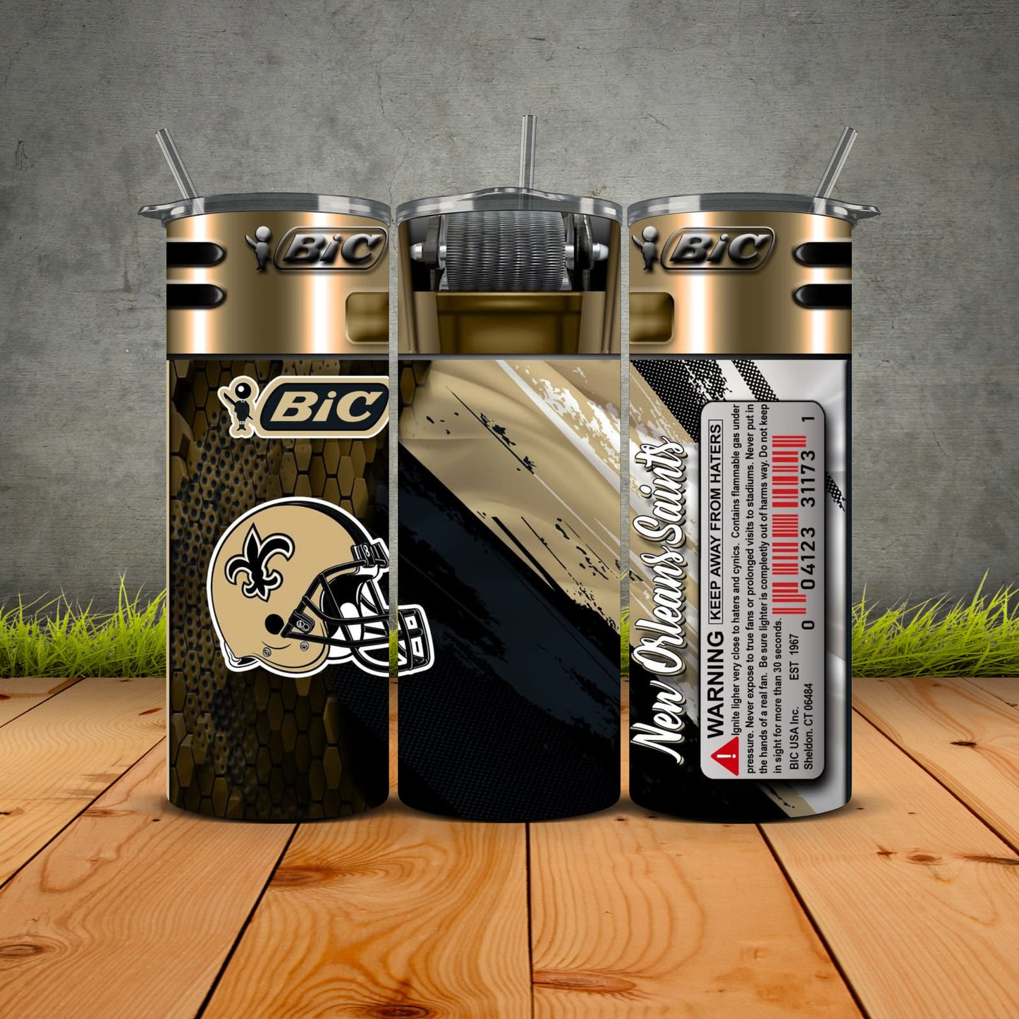 NEW Bic Lighter Football Tumblers