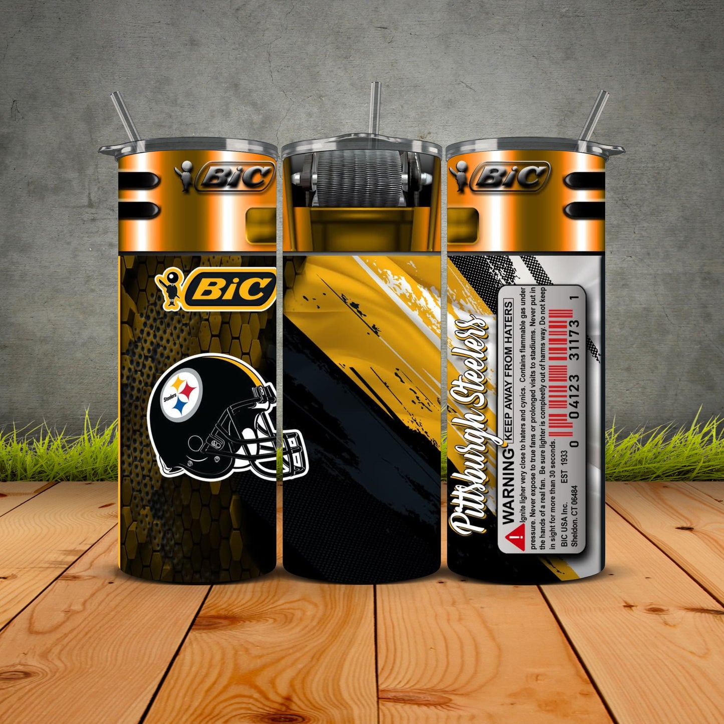 NEW Bic Lighter Football Tumblers