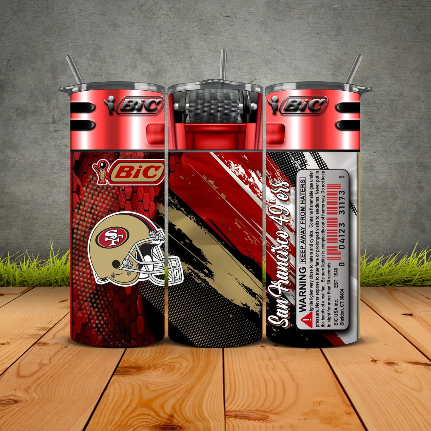 NEW Bic Lighter Football Tumblers
