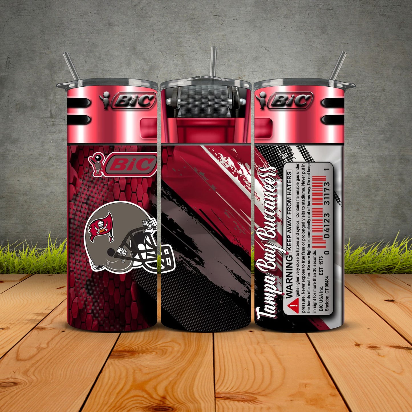NEW Bic Lighter Football Tumblers