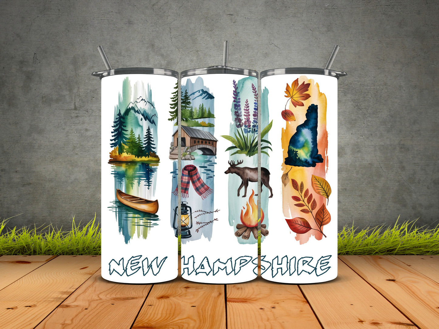 50 States Brushstroke-USA State Pride Tumblers