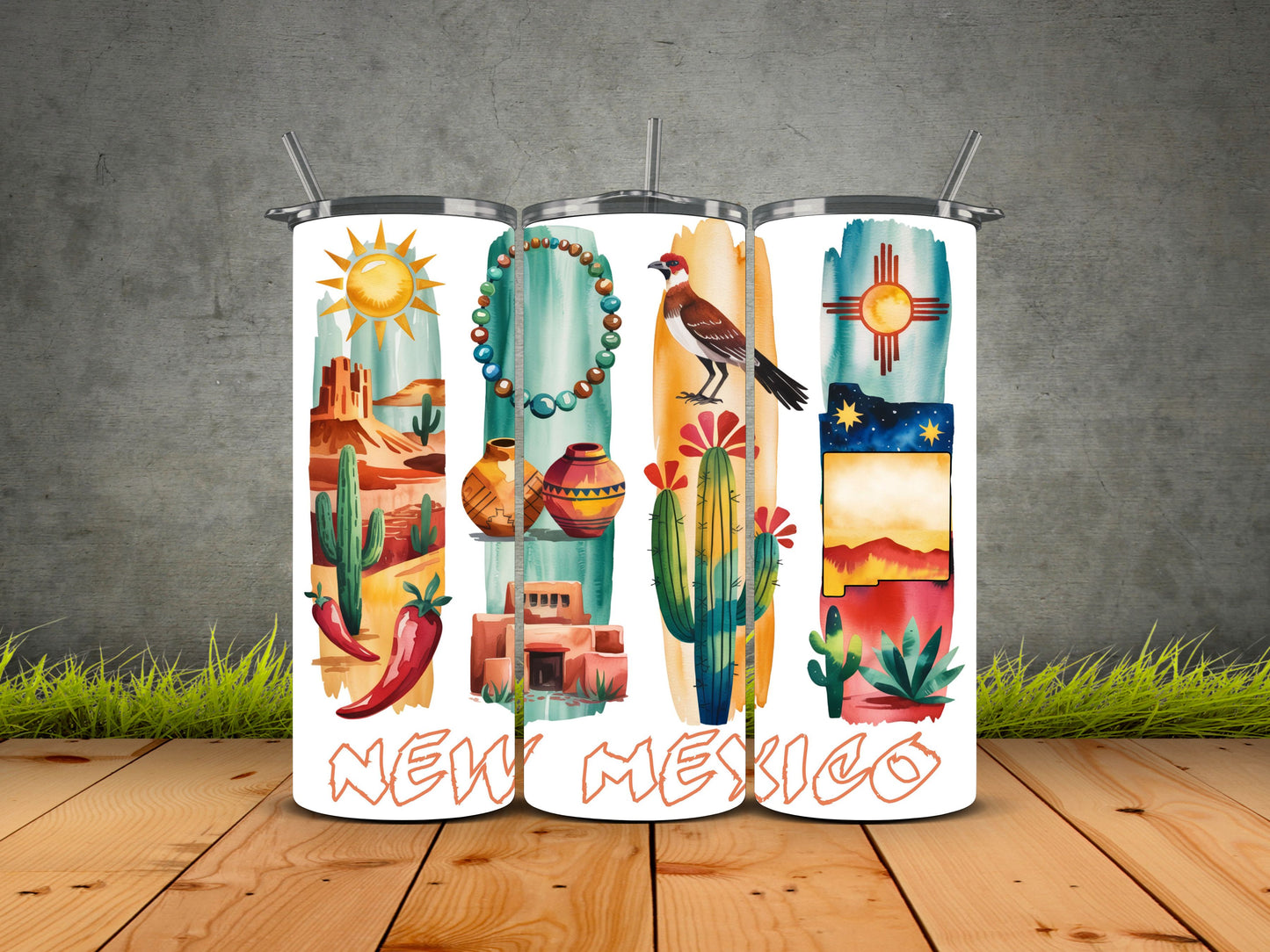 50 States Brushstroke-USA State Pride Tumblers