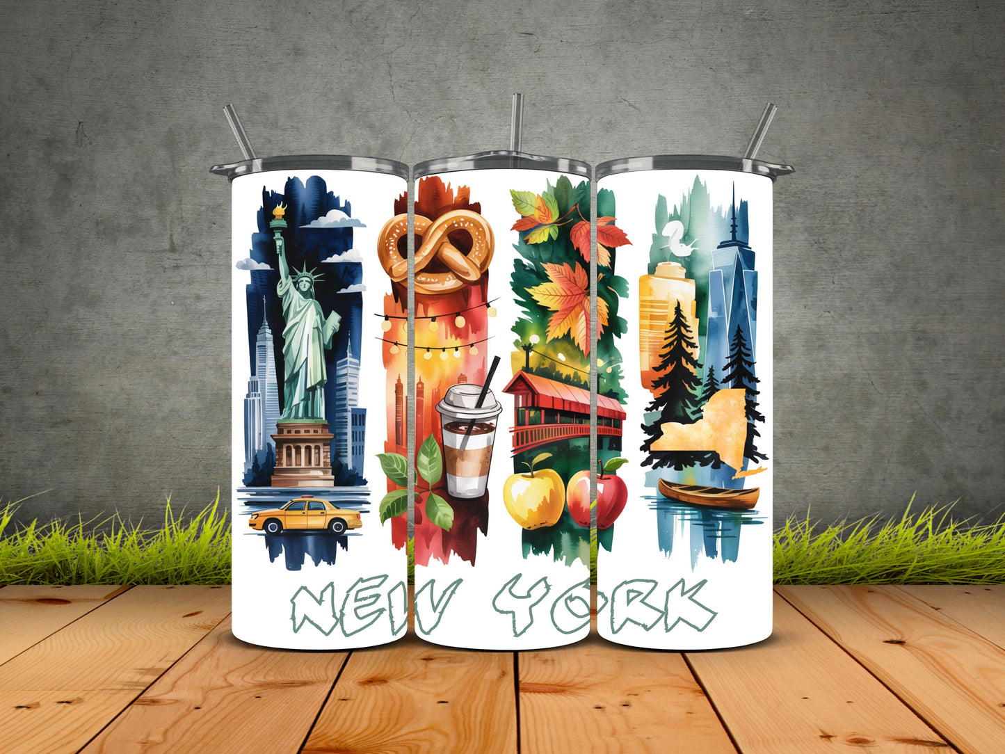 50 States Brushstroke-USA State Pride Tumblers