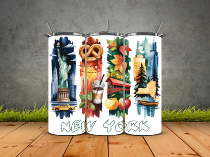 50 States Brushstroke-USA State Pride Tumblers