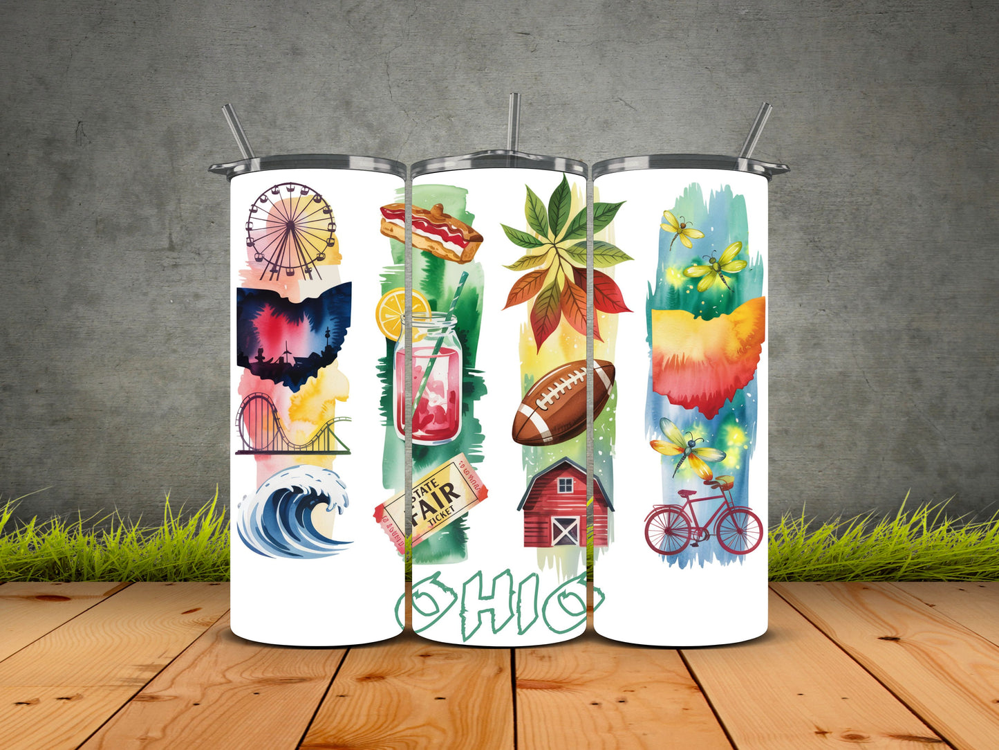 50 States Brushstroke-USA State Pride Tumblers