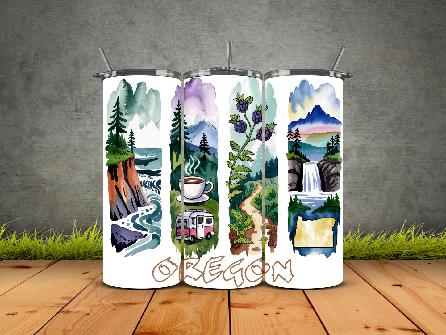 50 States Brushstroke-USA State Pride Tumblers