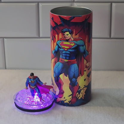Kids Super Man Light Up Tumbler (15oz)