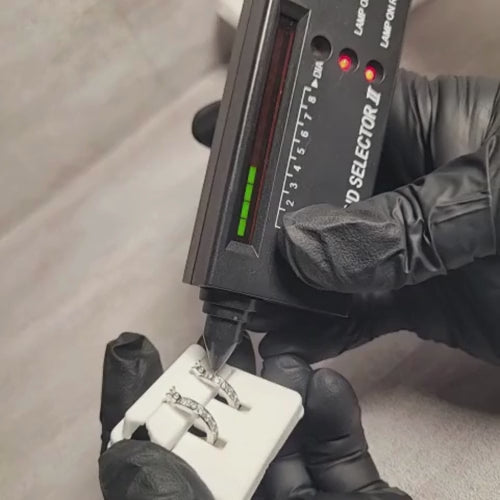 0.25 CTW Iced-Out Moissanite Small Hoop Earrings in 925 Sterling Silver