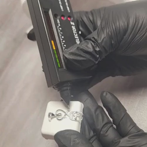 0.25 CTW Iced-Out Moissanite MD Pendant in 925 Sterling Silver