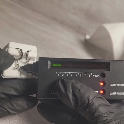 1.00 CTW Iced-Out Moissanite Cross Hoop Earrings #1 in 925 Sterling Silver