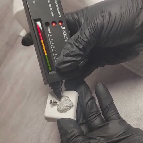 2.00 CTW Iced-Out Moissanite Heart Drip Pendant in 925 Sterling Silver