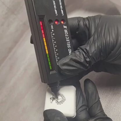 0.50 CTW Iced-Out Moissanite Heart Pendant in 925 Sterling Silver #1